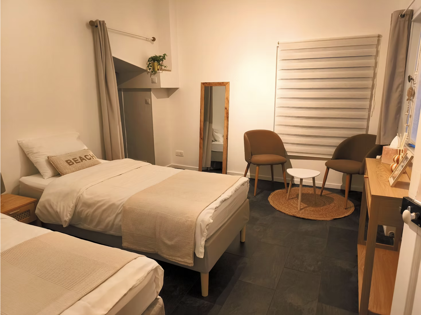 Chambre Galet - lits jumeaux